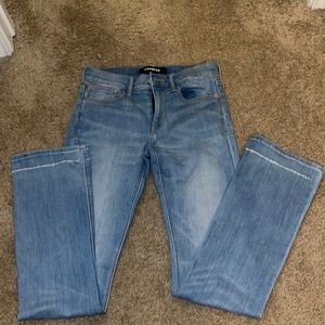 Express barely boot mid rise jeans